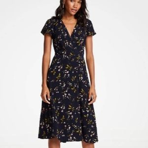 NWT Ann Taylor Floral Wrap Dress